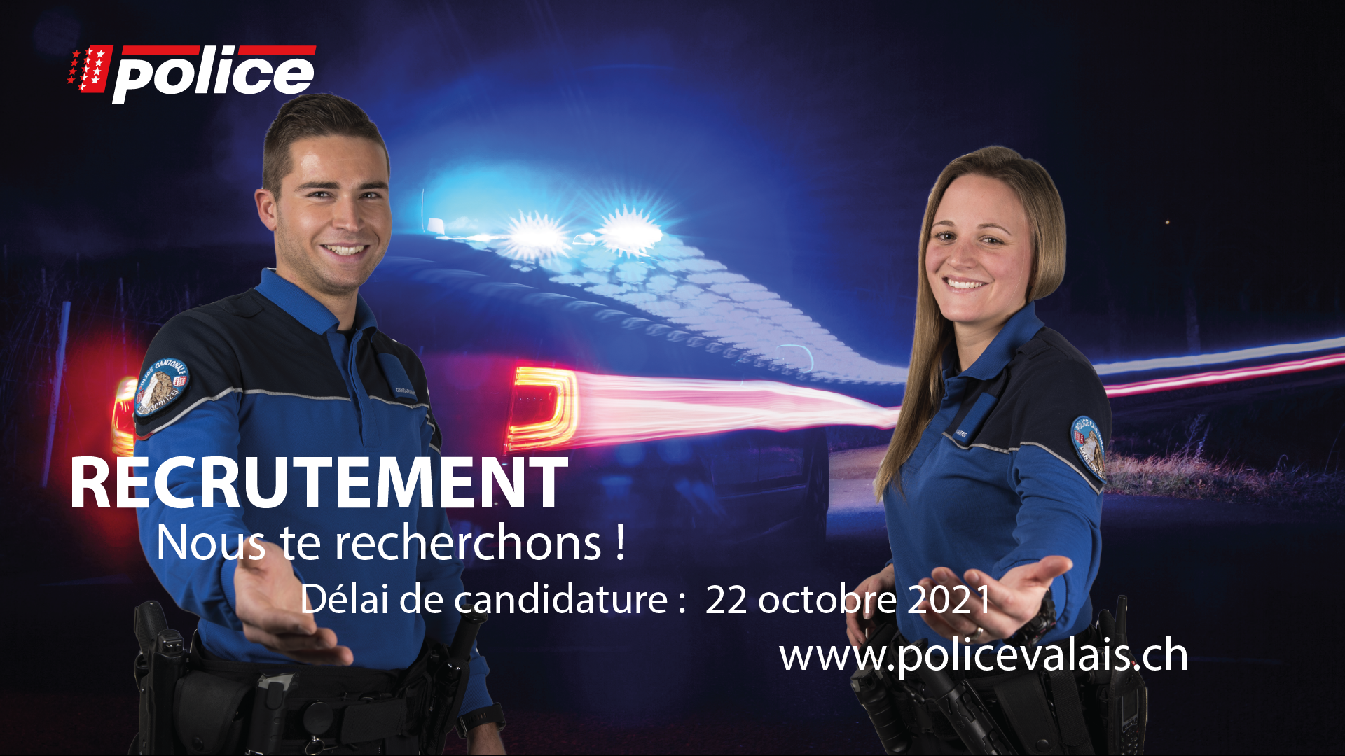 La Police cantonale valaisanne recrute !